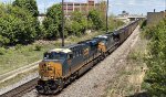 CSX 3161 comes under Miller Ave.